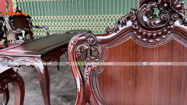 Những nét đặc trưng đặc sắc của bàn ghế louis